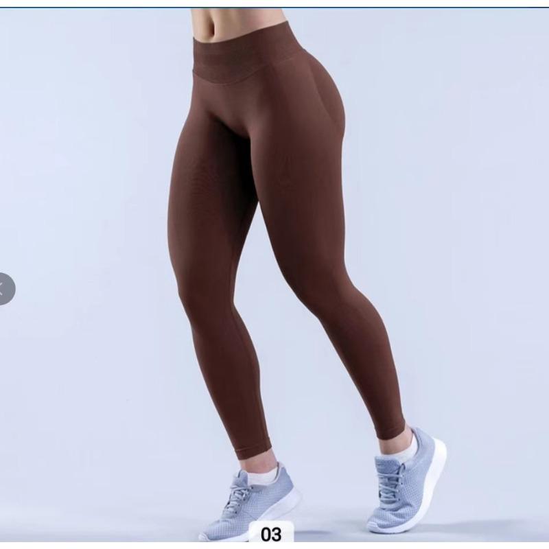 Matting Seamless Yoga Pants Three-section Waist Pleated Hip Lift Fitness Trousers Low Waist Yoga Trousers