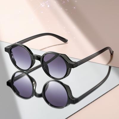 Klassische kleine runde Sonnenbrille, modische und trendige Reise-, Party- und Versammlungssonnenbrille