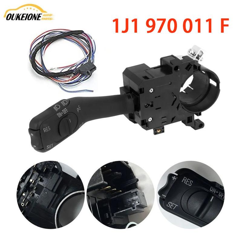 1J1970011F Cruise Control Stalk Switch System Stalk+Harness for Volkswagen Golf 4 Jetta MK4 Passat Beetle 2000-2010 18G953513A
