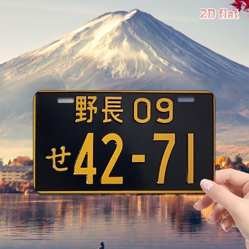 Car License Plate Metal Wall Decor 15x30cm