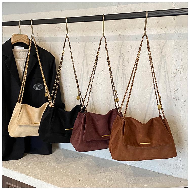 Damska torba na ramię typu tote z łańcuszkiem, duża pojemność, w stylu retro, na rok 2025, marki Melaude