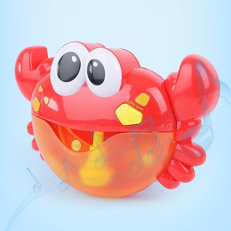 Baby Bath Toys Bubble Machine Crabs Frog Whale Music Kids Bath Toy Bathtub Soap Automatic Bubble Maker Bathroom Toy For Children