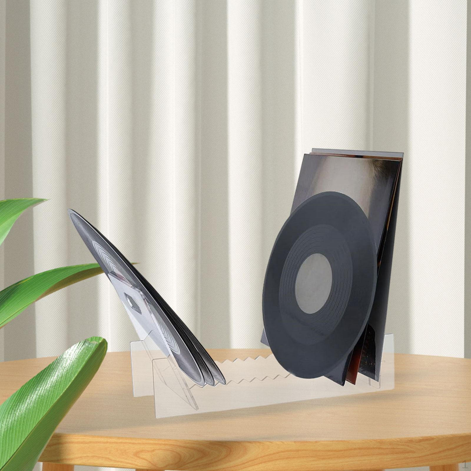 

Acrylic Record Holder Book Organizer,Clear, Desktop CD Rack Display Stand for Books,