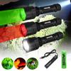 Vastfire C8 Tactical Hunting Flashlight Powerful Green/Red LED Airsoft Rifle Scope Scout Torch Lamp+Mount+switch+18650+Charger