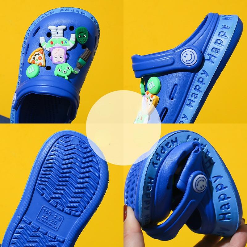 Sandały dziecięce Letnie sandały plażowe Cartoon Baotou Hole Buty Dziecięce ultralekkie miękkie podeszwy Małe dziecięce sandały dziecięce