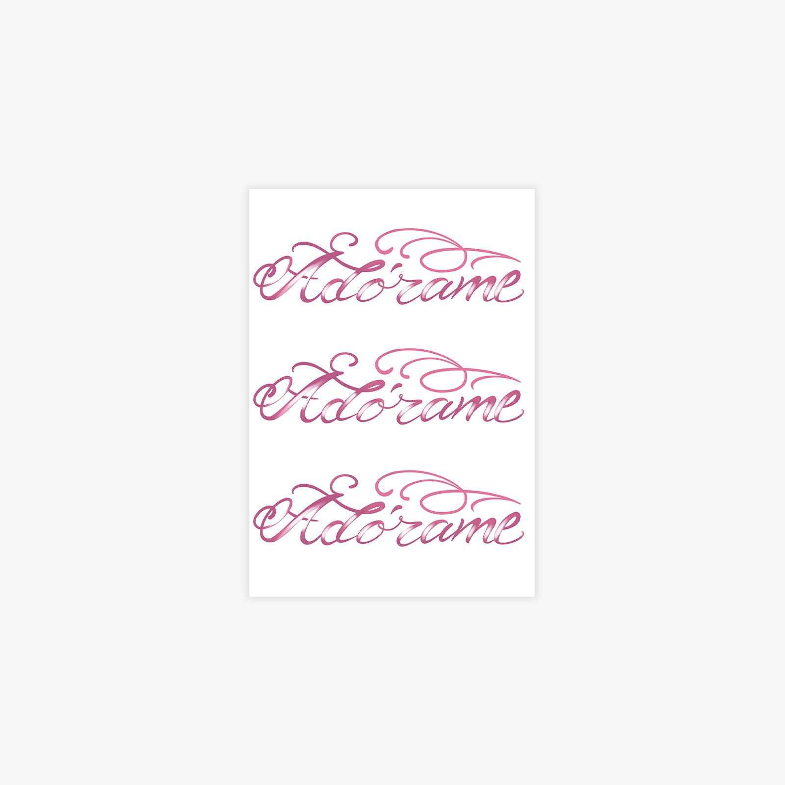 Pink English Short Sentences Tattoo Stickers Advanced Sense Niche Simple Hand Tattoo Stickers 7*10