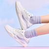 New Anta Tianxing Anti Slip Wear Resistant Low Top Skateboard Shoes Women's White Purple 122428052-5
