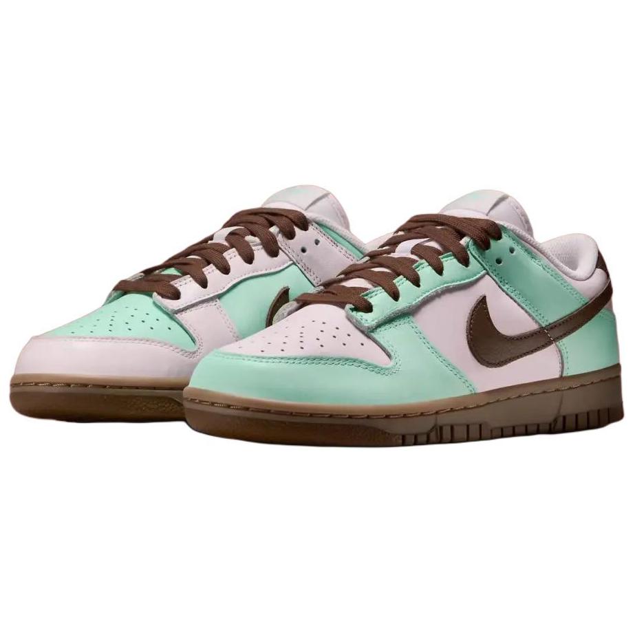 Nike  Dunk Low Mint Chocolate Women Sneakers Green Pearl-Pink Gum-Light-Brown IH0821-679