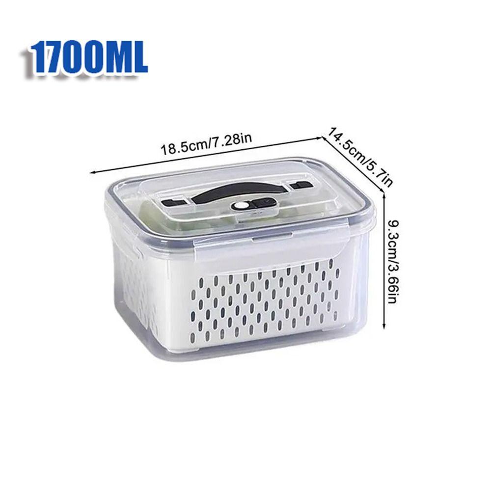 800/1700/3150ML Double-layer Storage Box Large Capacity Fridge Freezer Box