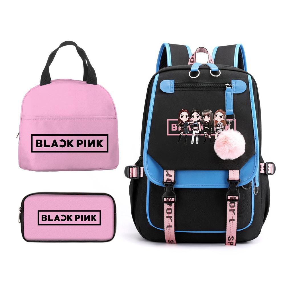 School Season Student Schoolbag Digital Printing Polyester Backpack Cartoon Satchel Pencil Case