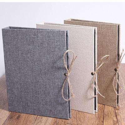 Linen Cover DIY Photo Album 30 Page Scrapbooks for Family Wedding and Gift Top Sale