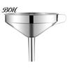 Metal Funnel for Kitchen Use Stainless Steel with Handle, Wide Mouth Handled Funnel, Oil Pouring Smooth And Anti-Splash Storage