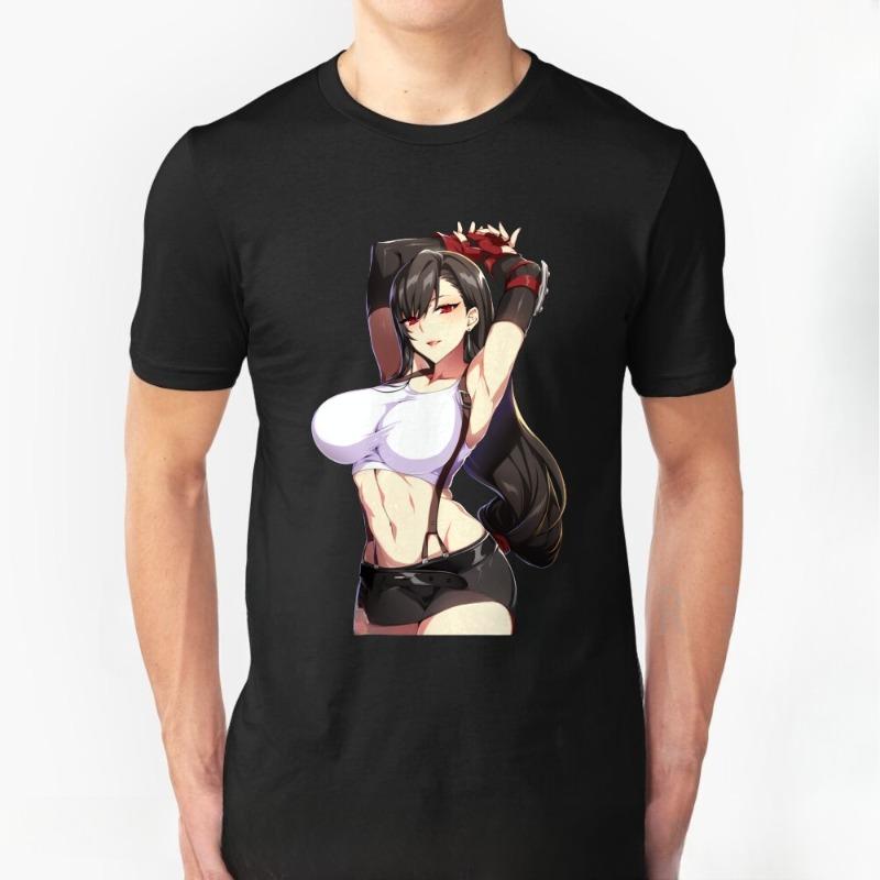 Busty Tifa Lockhart-Final Fantasy 7 Remake Advent Ff7 T Shirt Diy Final Fantasy Graphic T Shirts  Harajuku Graphic T Shirts