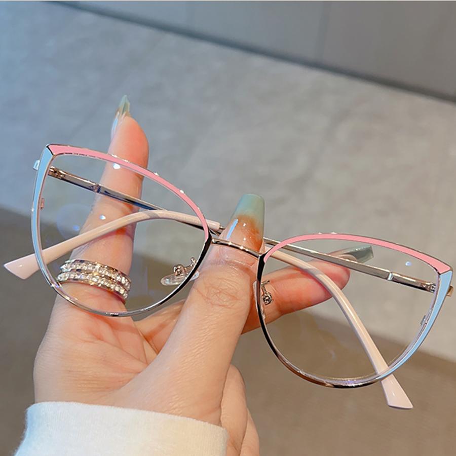 Fashion Glasses Frame Metal Anti Blue Light Glasses Non-Polarized Fashion Accessory