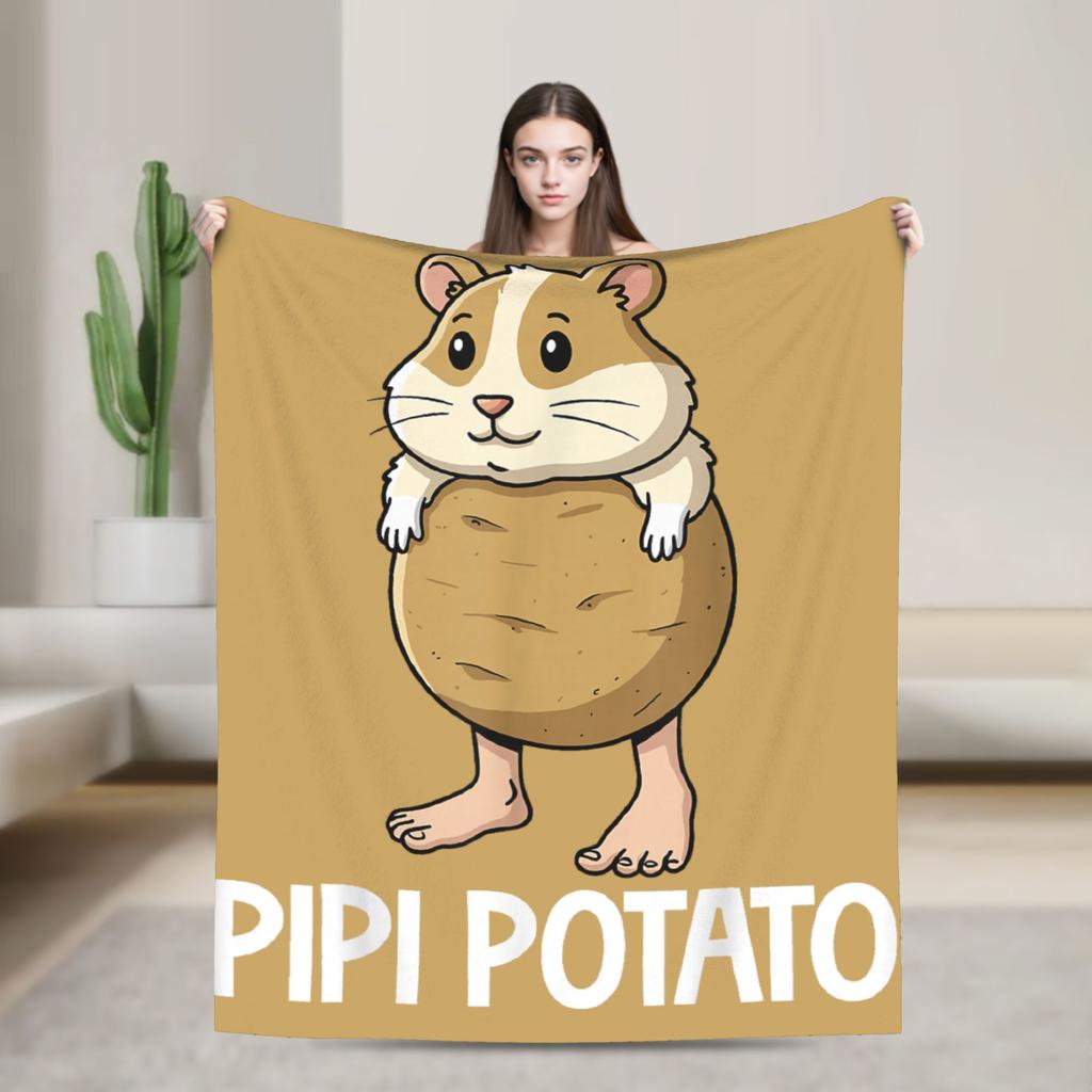 Soft Warm Blankets Travel Office Funny Christmas Italian Brain Rot Italian Brainrot For Couch Chair Print Sofa Bed Cover