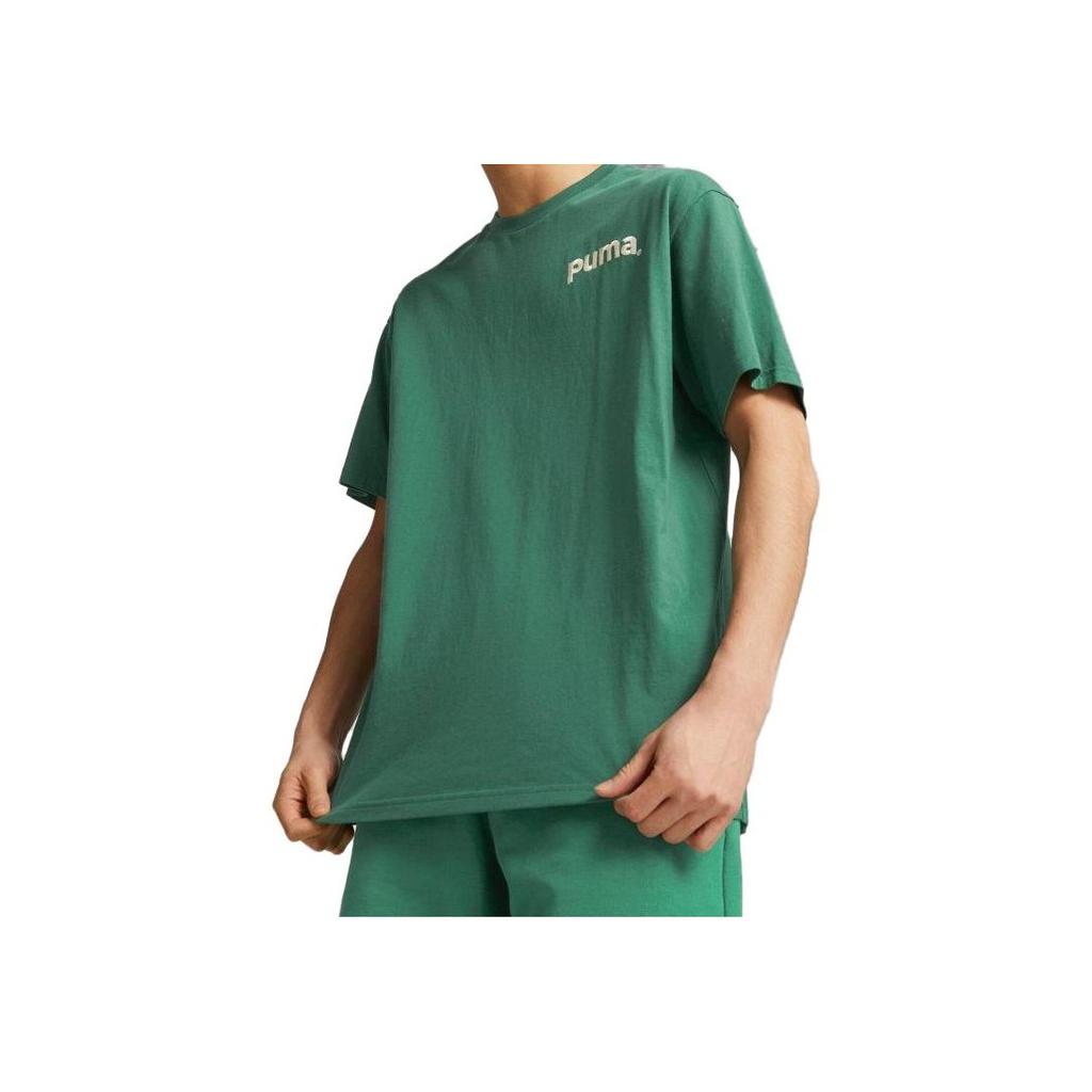 New PUMA T Shirts Men's Dark Green 622536-37