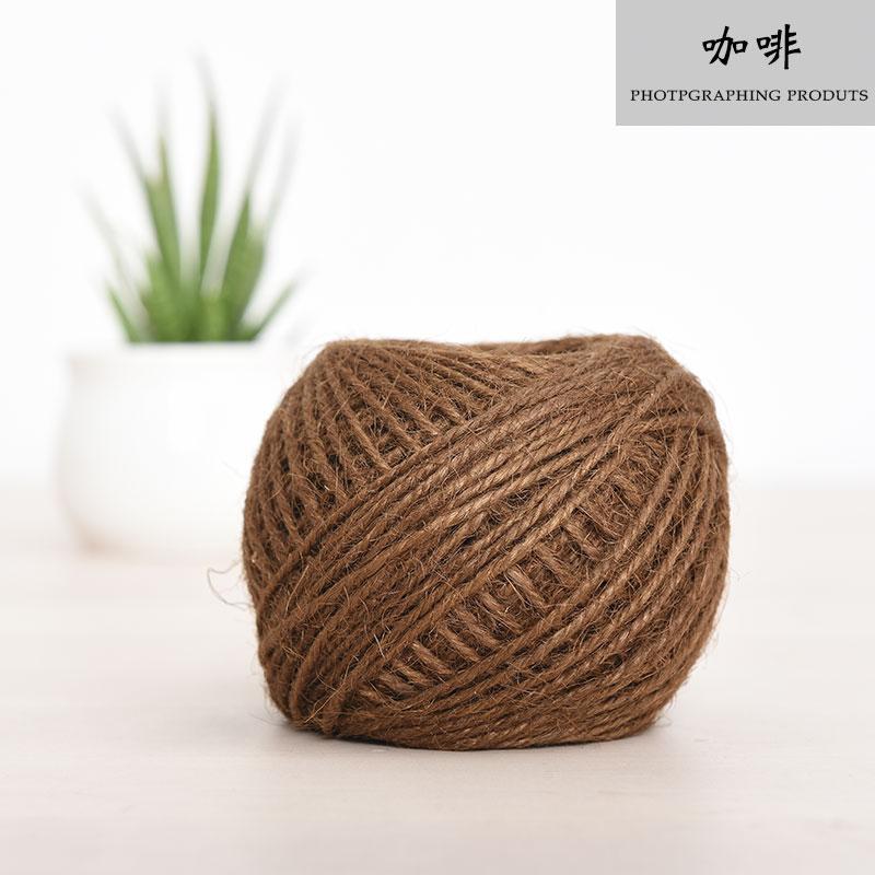 Handmade Hemp Rope, Multi-Colored Decorative Rope, Retro Woven Binding Rope Diy Photo Wall, The Wonder Of Colored Wool Ball Sails