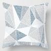 Modern Navy Blue Geometric Cushion Cover Nordic Abstract Marble Throw Pillow Case For Sofa Living Room Home Decor 40X40Cm