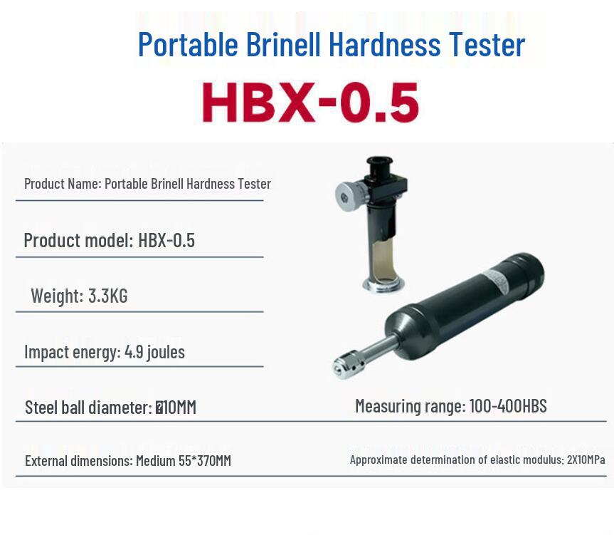 HBX-0.5 High Precision Portable Brinell Hardness Tester with Microscope for Large Metal Parts