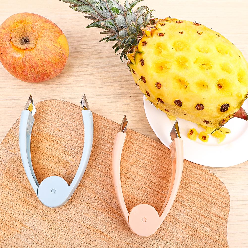 Pineapple Eye Corer Peeler Multifunctional Stainless Steel Strawberry Huller Fruit Seed Remover Cutter Home Kitchen Accessories