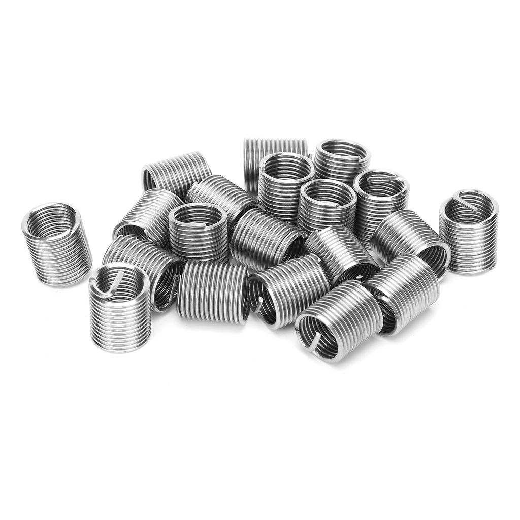 20Pcs Thread Repair Sleeve Bushing Screw Stainless Steel Wire Thread Insert M12 X 1.52D