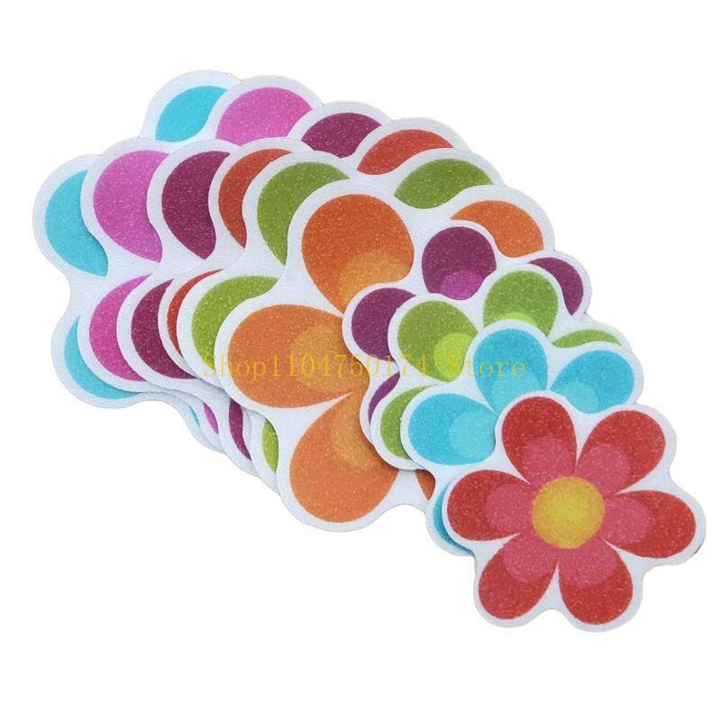 

10pcs/set Anti Non Slip Mat Flower Bathtub Stickers Safety Flooring Bathroom Shower Adhesive Decal top sale China Mainland