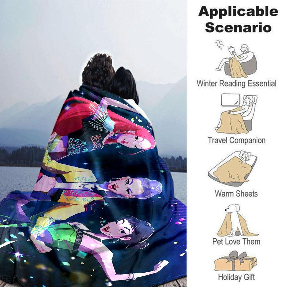 1pc hunter x (14) Blanket Soft Warm Throw for Home, Office, Travel All Season Cozy Bedding Gift, Office Cozy AccessoryB1
