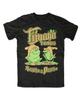 Tijuana Toads Tričko Černá Kultura, Žáby, Žabí Zábava, Sancho, Pancho, Stará Školní TV Unisex Tričko