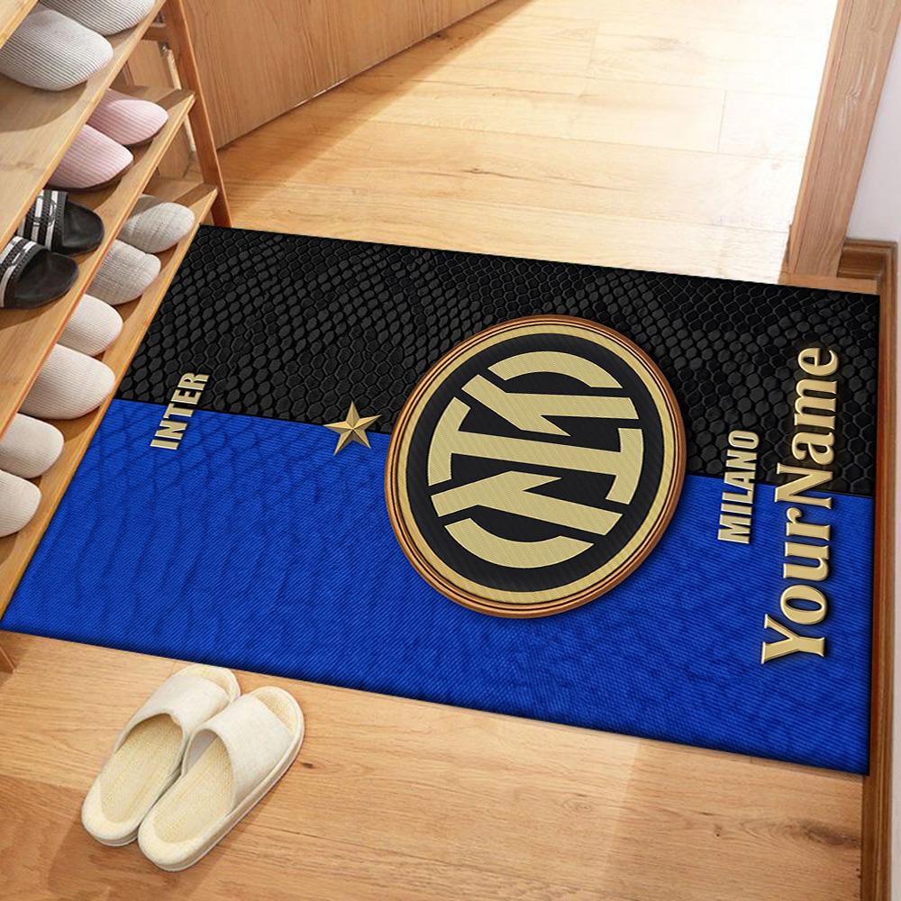 Inter Milan Customized Name Floor Rug Office Rug Perfect for Hallway Playrooms Foyer Decorate room Antislip Carpet Decorate Offices