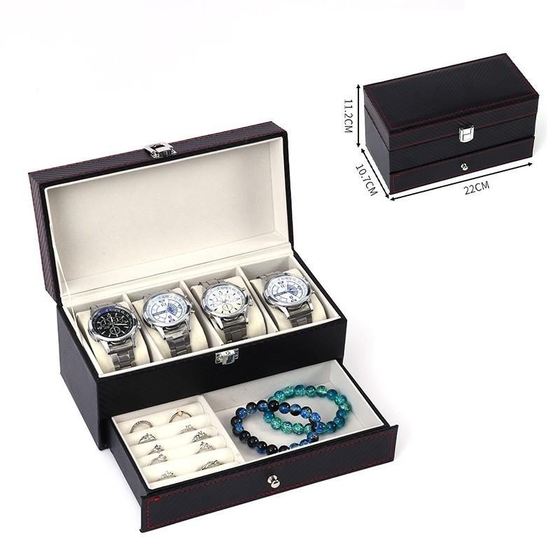 

Многоцелевой ящик для домашнего хранения Органайзер для мелких предметов Кейс для хранения часов Кожаная подарочная коробка Коробка для хранения очков НОВИНКА 2025