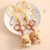 Authentic Cartoon Bear Keychain Doll Backpack Pendant - Perfect Ornament or Christmas Gift