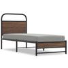 Bed Frame without Mattress 80 x 200 cm Brown Oak Effect