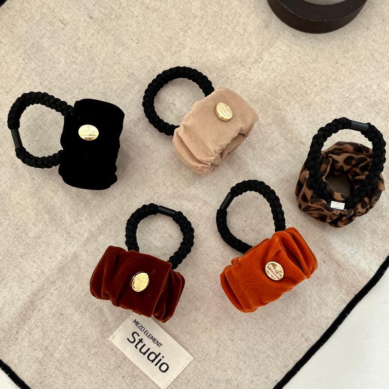 2025 High Elasticity Velvet Hair Tie: Gentle On Hair, Enhances Volume, Perfect for Ponytails