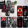 CJ9 Anime Berserk Guts Soft Shell Phone Case for Xiaomi Xiaomi Poco M4 M5 M6 M7 X3 X6 X7 F8 Ultra Pro GT NFC