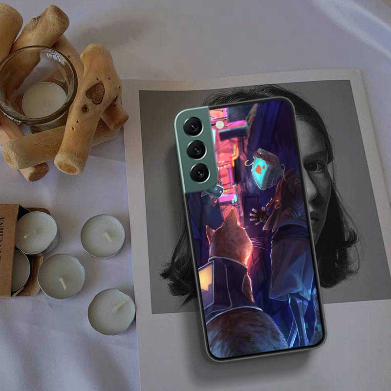 Spiel S-Stray Cat Handyhülle Für Samsung Galaxy S22 S25 Ultra S21 S10 Plus S26 Edge S20 S23 S24 FE Hülle Silikon Weich TPU Cl