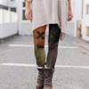 Women's Casual Fashion Outdoor Halloween Printed Slim Elastic Yoga Pants Cropped Pants