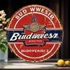 Placa de Metal Vintage Budweiser Sinal Retro Decoração de Parede para Bar em Casa