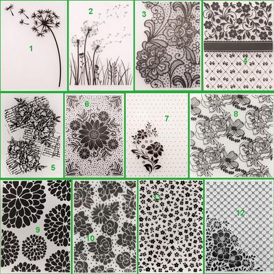 Karahindiba Çiçek Plastik Kabartma Klasörü Scrapbooking için DIY Fotoğraf Albümü Kart Dekor Sanat Şablonu Gül Izgara Net Çerçeve