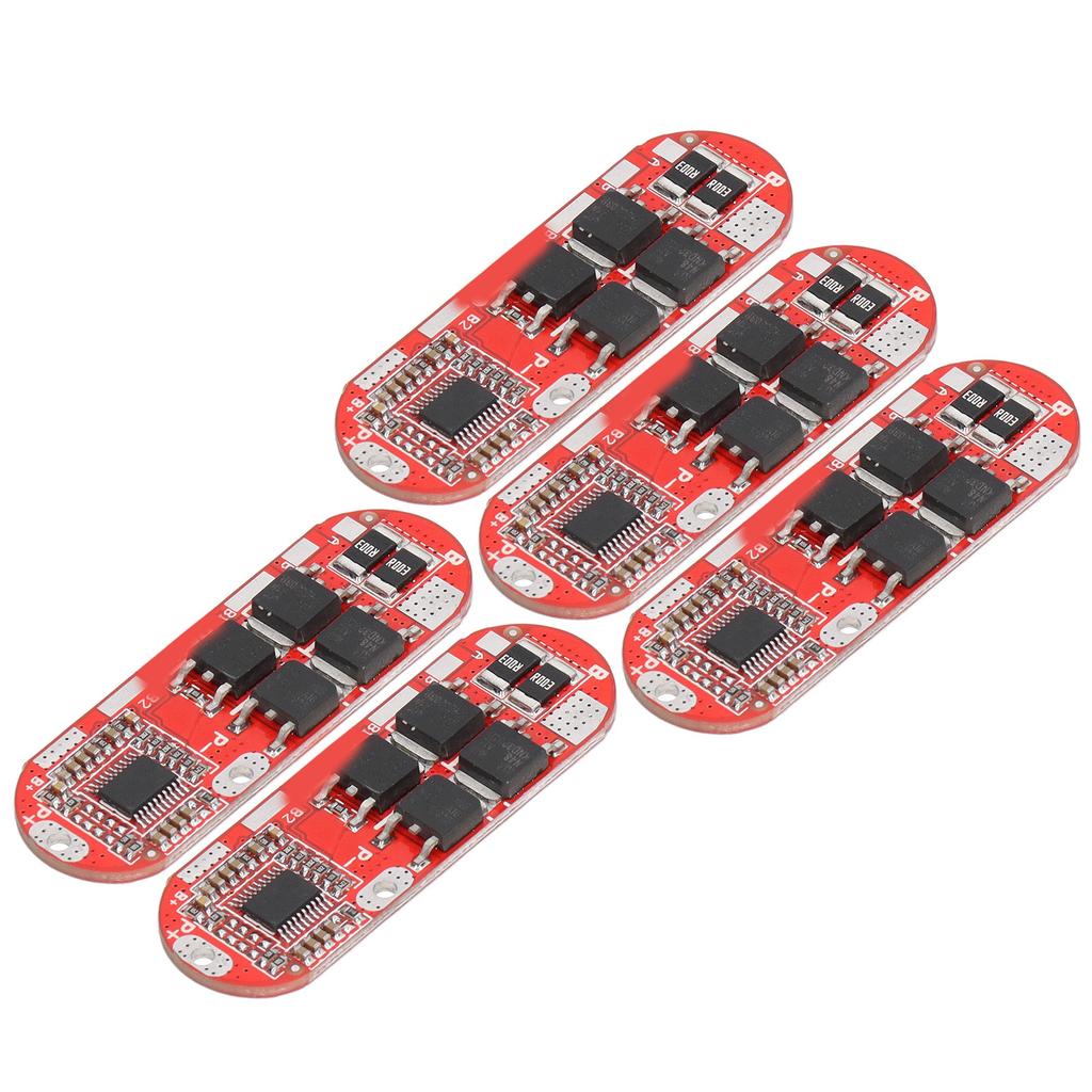 5Pcs Lithium Battery Protection Board Charge Discharge Module 1‑5S 3.7V 20A for Ternary Cell
