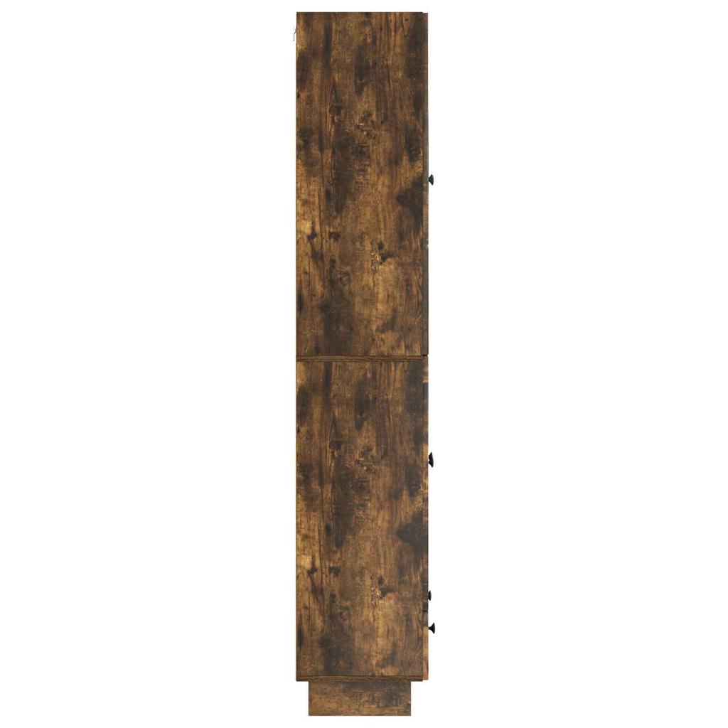 Cabinet Set 2 pcs Smoked Oak 66 x 34.5 x 95 cm