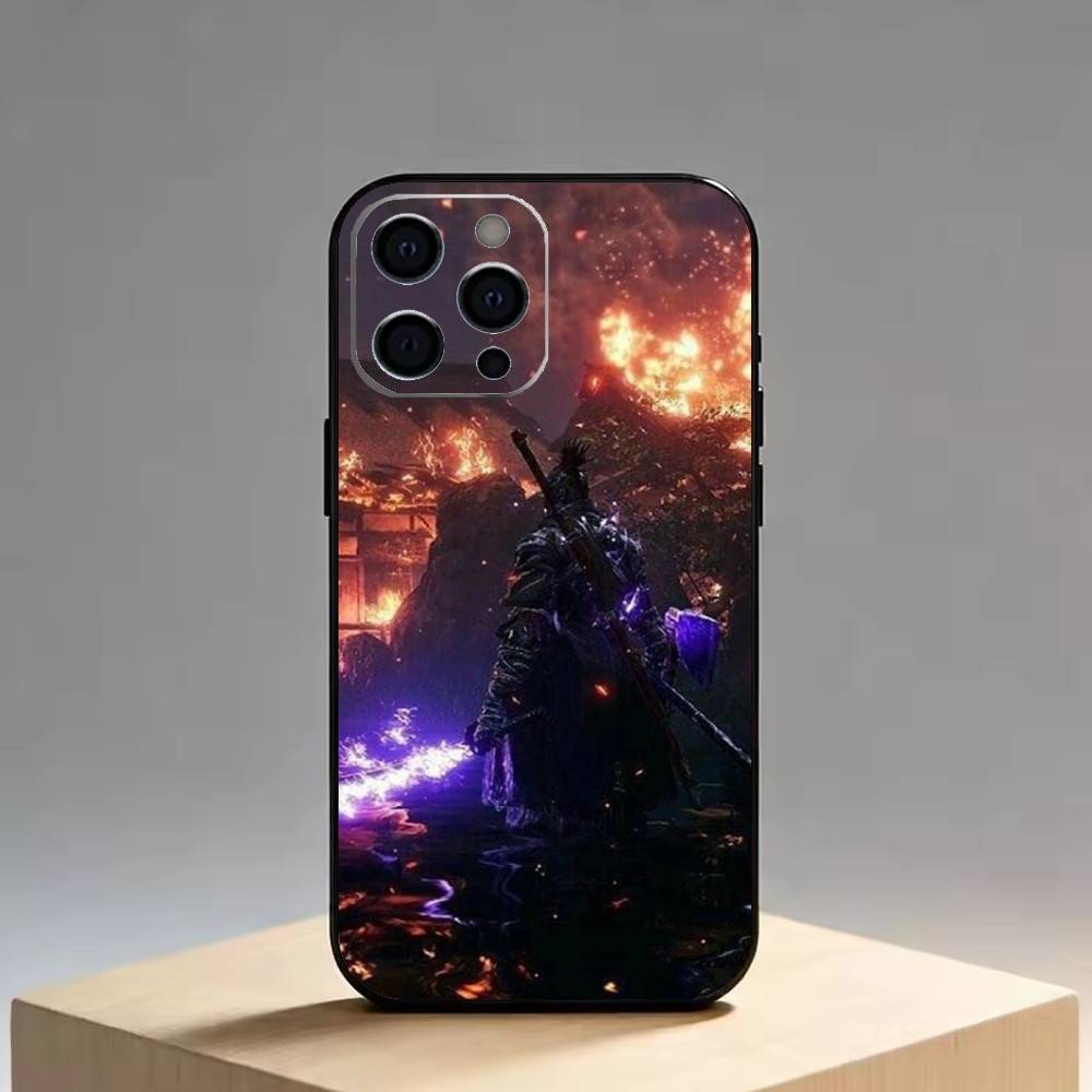 Sekiro Shadows Die Twice Phone Case For iPhone 17, 16,15,14,13,12,11 Plus,Pro Max, Others Soft Black Cover