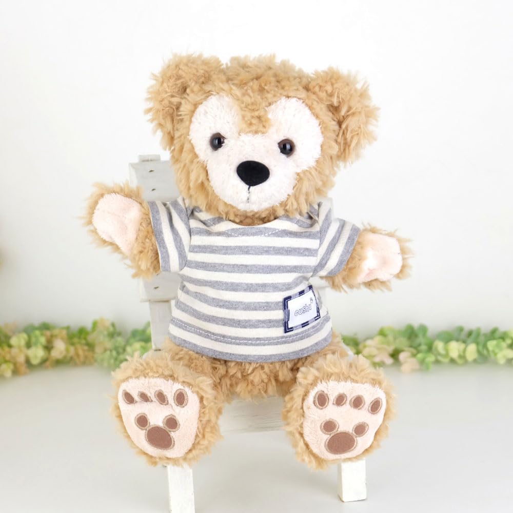 

Clothes for stuffed animals such as made in knit red cds516pt puppets, Duffy, clothes, costumes, Japan, T-shirt, red, border, dress-up, birthday, серый