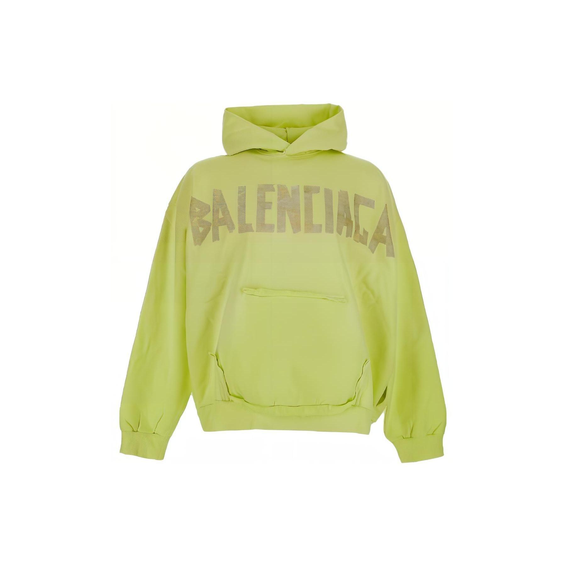 Balenciaga Tape Type Ripped Pocket Hoodie