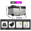 Quick-Release Waterproof Motorcycle Aluminum Tail & Side Boxes (28L-100L)