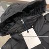 2025 M Brand Knitted Patchwork Hooded Down Jacket – White Duck Down, Unisex Casual Cardigan Style