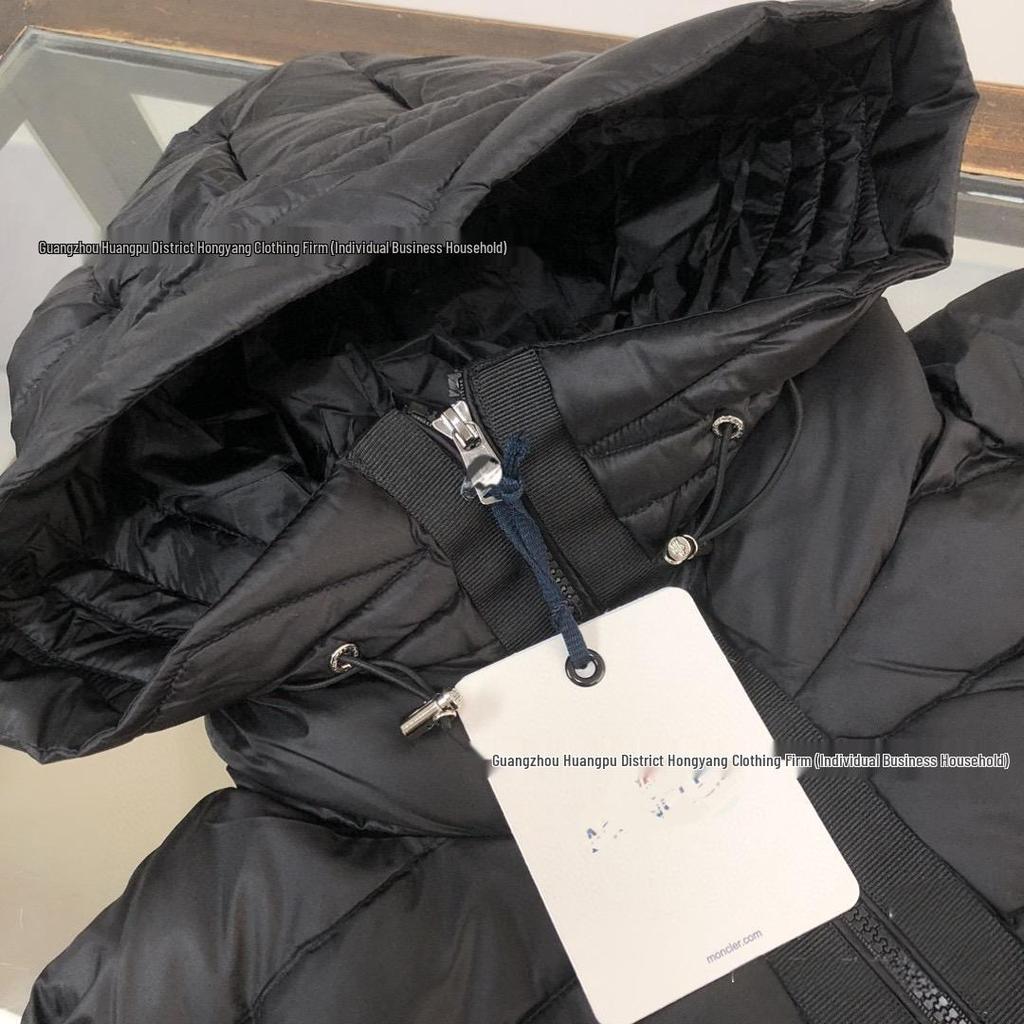 2025 M Brand Knitted Patchwork Hooded Down Jacket – White Duck Down, Unisex Casual Cardigan Style