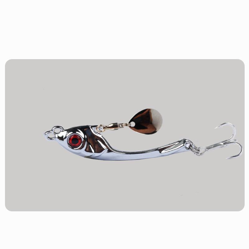 Xuan Yue VIB Metal Spinnerbait: Long Cast, Wobbling, Rotating Artificial Bait for Zander & Bass In Freshwater & Saltwater.