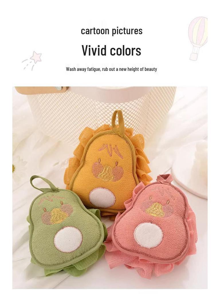 5 Yuan Rabatt: Neuer doppelseitiger Badeblumen-Schrubber - Niedliches und effektives Rückenwaschtuch