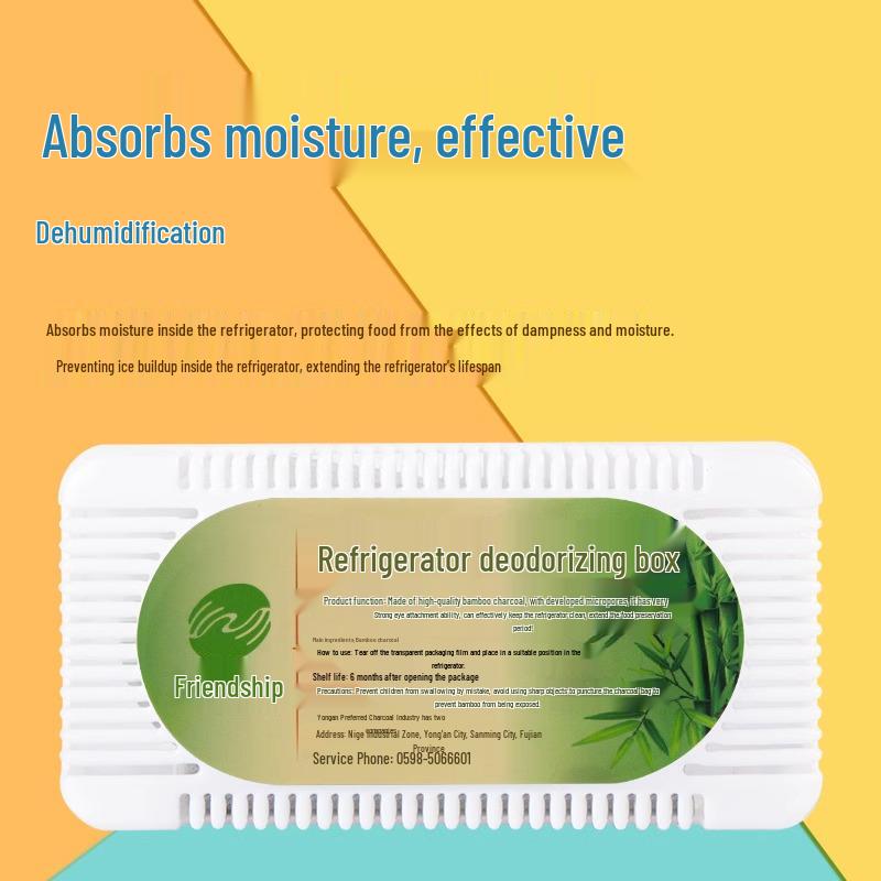 4-Pack Fridge Deodorizer and Odor Eliminator for Home 