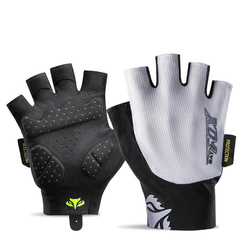 

BATFOX Велоперчатки для горного велосипеда, летние, дышащие, с амортизирующей накладкой XRD на ладони, ударопрочные, для MTB и шоссейного велосипеда L